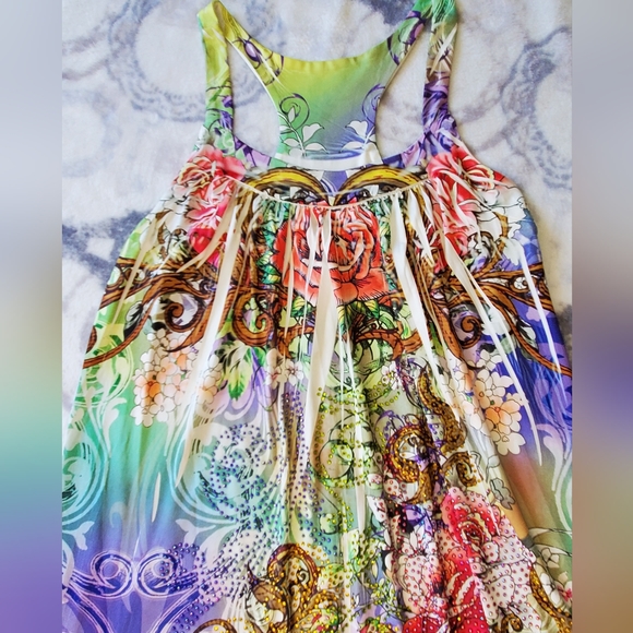 NWOT Brand "Twelve" Floral Racerback Dress by S Twelve - Picture 6 of 10